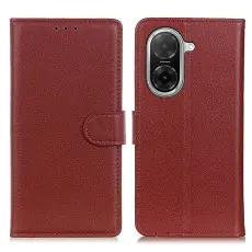 Xiaomi Redmi A5 Fodral Litchi L&auml;der Brun