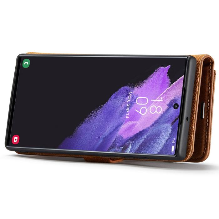 Bild 6, DG.MING Samsung Galaxy S22 Ultra 2in1 Magnet Fodral / Skal Brun