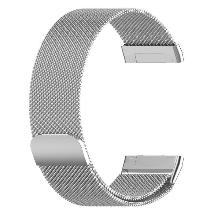 Bild 2, Fitbit Versa 4/Sense 2 Armband Milanese Loop Silver