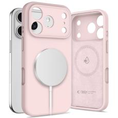 Tech-Protect iPhone 17 Pro Max Skal MagSafe Silicone Pink Pearl