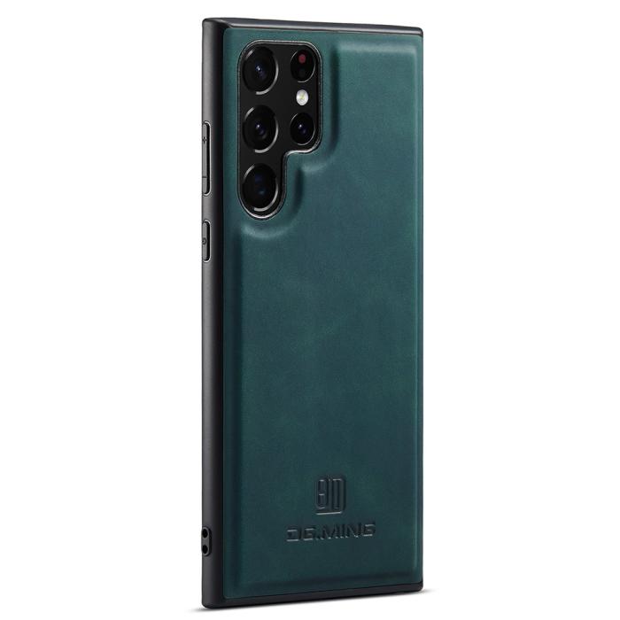 Bild 1, DG.MING Samsung Galaxy S23 Ultra Skal Läderbelagt Grön
