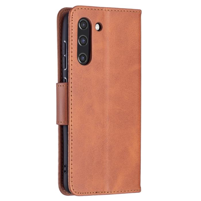 Bild 3, Samsung Galaxy S21 FE Fodral Solid Shark Läder Brun