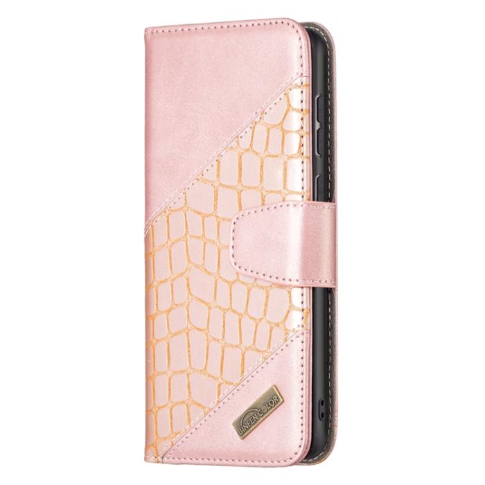 Bild 2, Samsung Galaxy A33 5G Fodral Krokodil Textur Roséguld