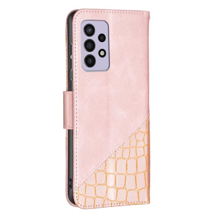 Bild 3, Samsung Galaxy A33 5G Fodral Krokodil Textur Roséguld