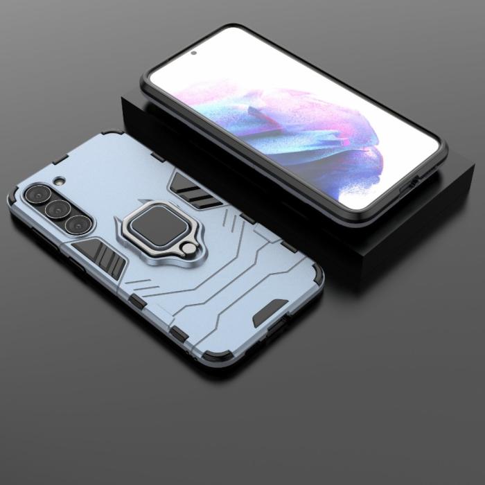 Bild 6, Samsung Galaxy S23 Skal Hybrid Ring Navy Blue