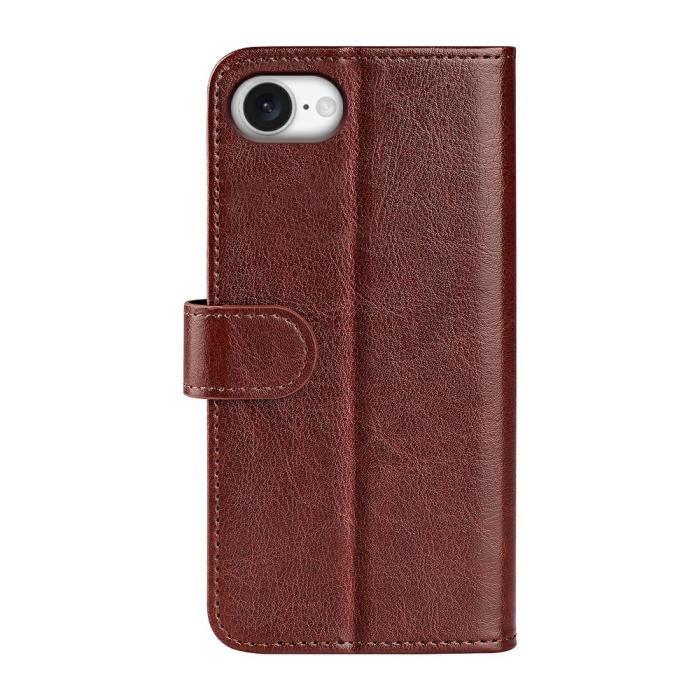 Bild 6, iPhone 17e / 16e Fodral Crazy Horse Läder Brun