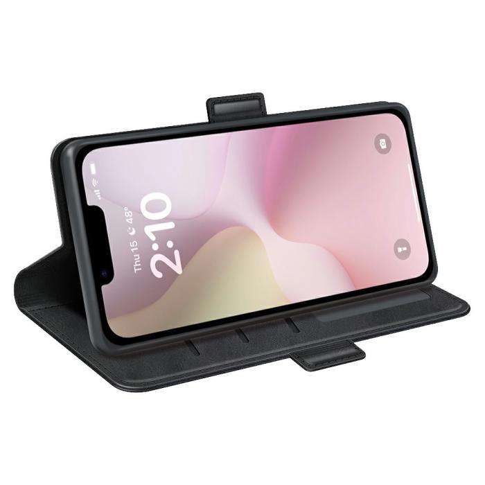 Bild 3, iPhone 17e / 16e Fodral Läder Svart