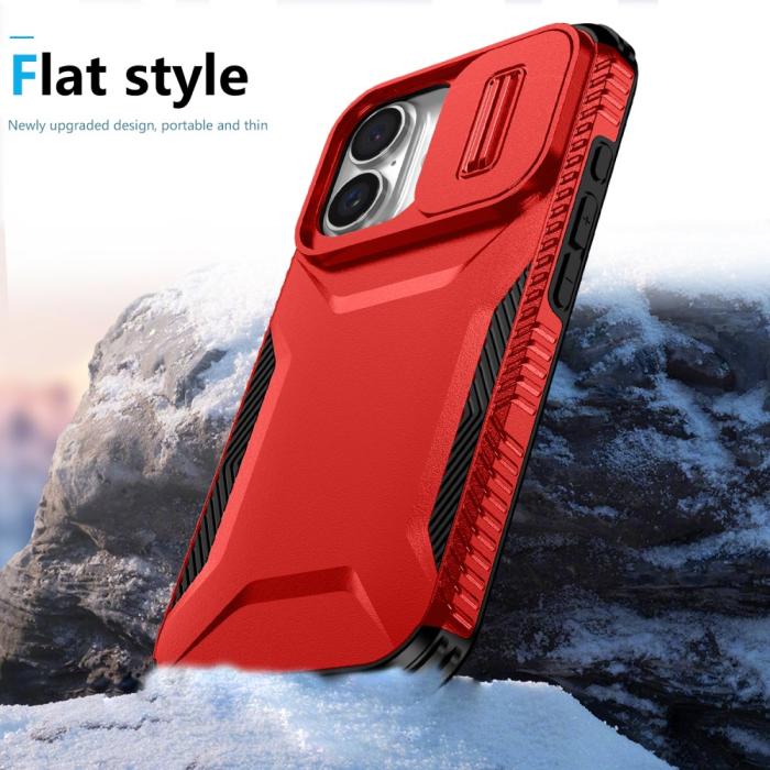Bild 5, iPhone 16 Plus Skal CamShield Hybrid Röd