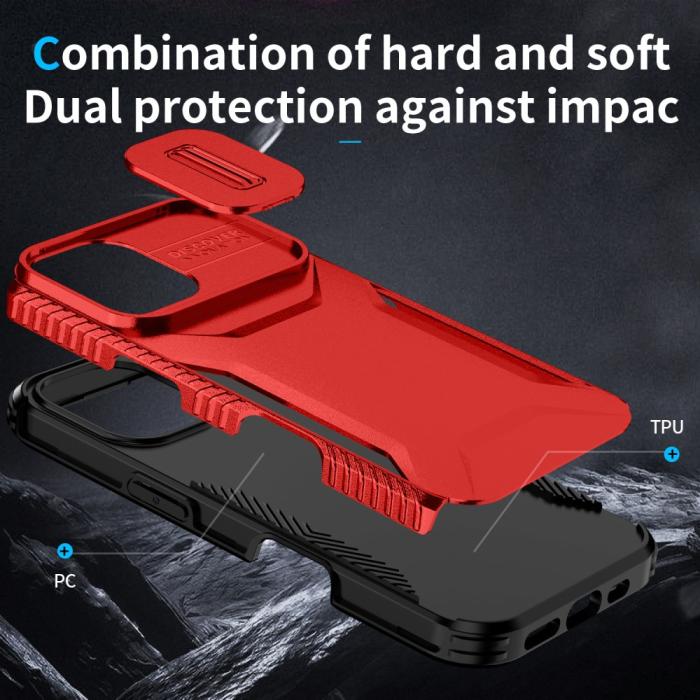 Bild 6, iPhone 16 Plus Skal CamShield Hybrid Röd