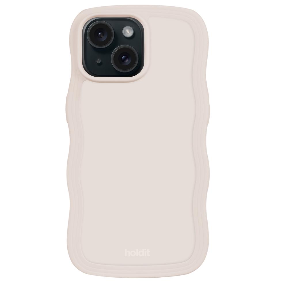 holdit iPhone 15/14/13 Skal Wavy Light Beige