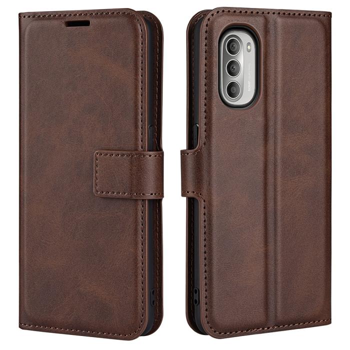 Bild 1, Motorola Moto G51 Fodral PU Läder Brun