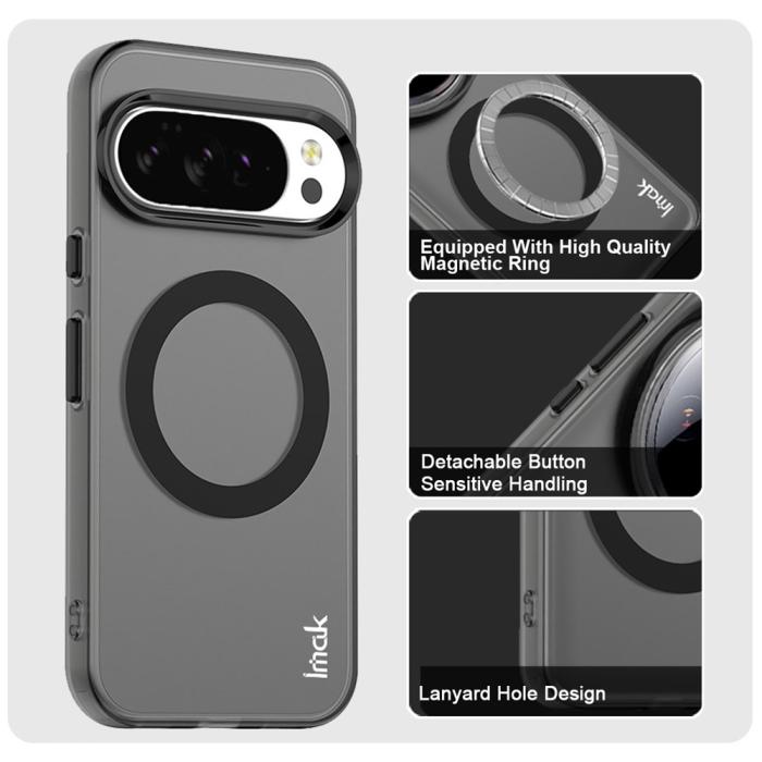 Bild 5, IMAK Google Pixel 10/10 Pro Skal MagSafe Anti Drop Svart