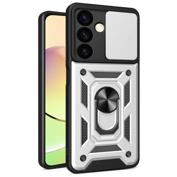 Bild 1, Samsung Galaxy S24 Plus Skal CamShield Hybrid Ring Silver