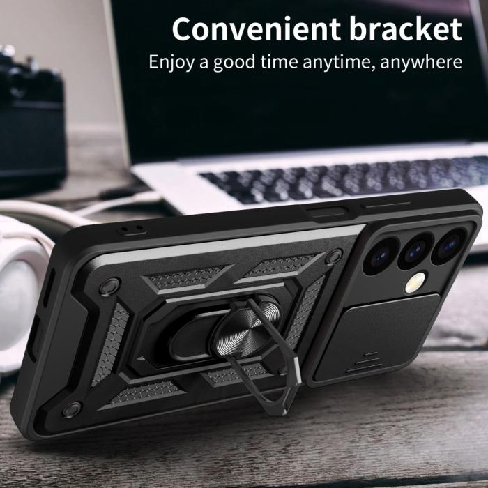 Bild 2, Samsung Galaxy S24 Plus Skal CamShield Hybrid Ring Silver