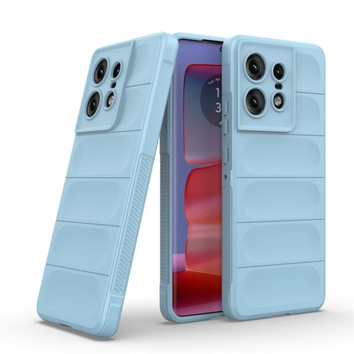 Bild 4, Motrola Edge 50 Pro 5G Skal Magic Shield Ljus Blå