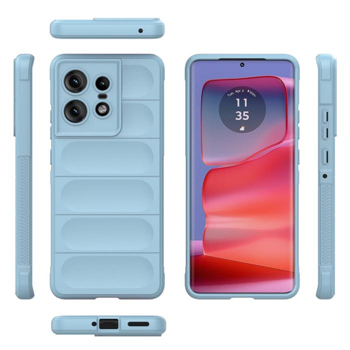 Bild 5, Motrola Edge 50 Pro 5G Skal Magic Shield Ljus Blå