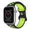 Sportarmband Dual-Color Apple Watch 41/40/38 mm (M/L) Svart/Gul