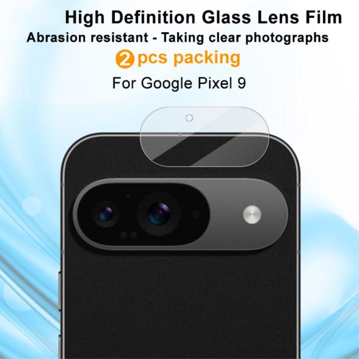 Bild 2, IMAK Google Pixel 9 Linsskydd 2-PACK Härdat Glas