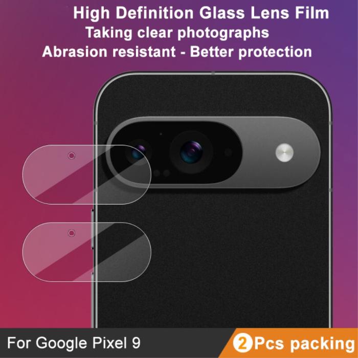 Bild 3, IMAK Google Pixel 9 Linsskydd 2-PACK Härdat Glas