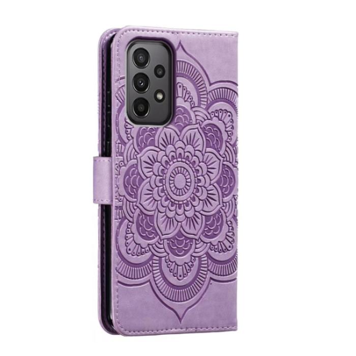 Bild 3, Samsung Galaxy A24 5G Fodral Mandala Läder Lila