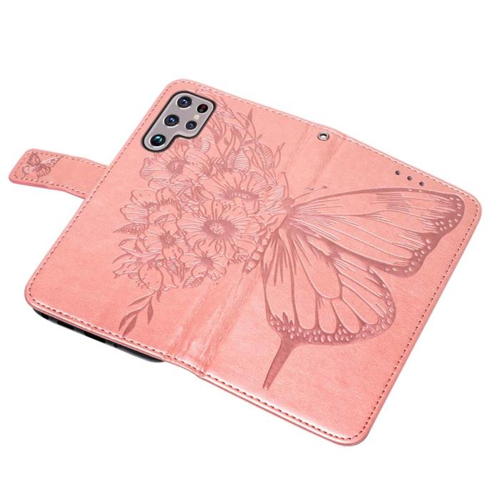 Bild 6, Samsung Galaxy S23 Ultra Fodral Fjäril Tryck Roséguld
