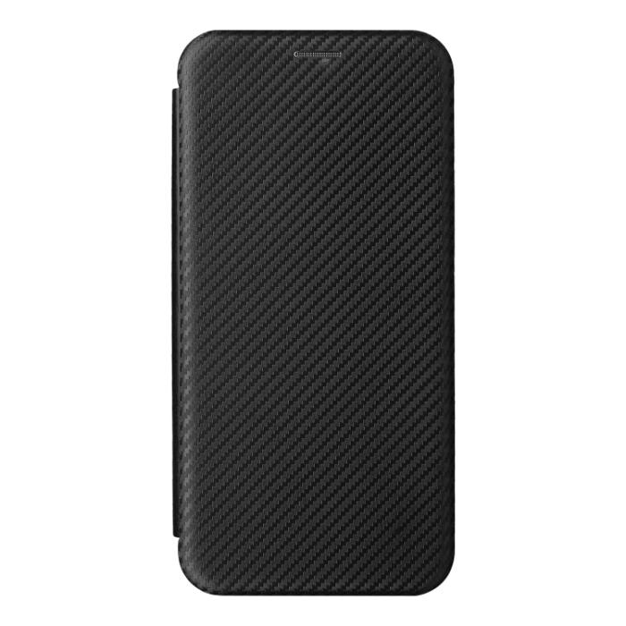 Bild 2, iPhone 14 Pro Max Fodral Flip Kolfiber Textur Svart
