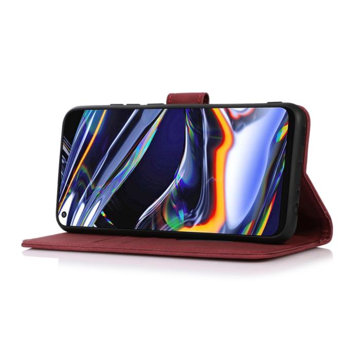 Bild 3, KHAZNEH Xiaomi Redmi Note 14 4G Fodral Retro Läder Röd