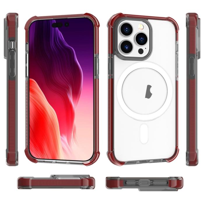 Bild 2, iPhone 15 Pro Skal Shockproof MagSafe Hybrid Brun