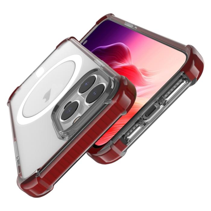 Bild 4, iPhone 15 Pro Skal Shockproof MagSafe Hybrid Brun