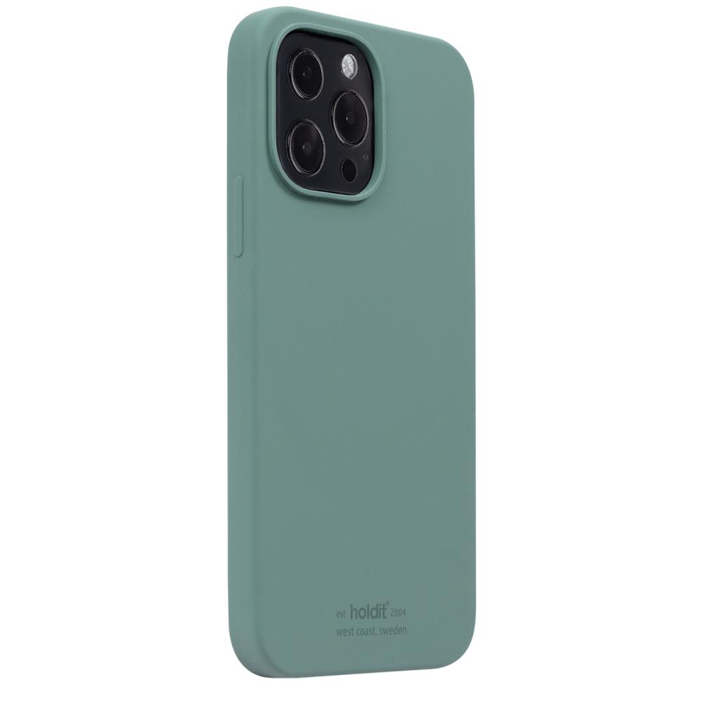 holdit iPhone 13 Pro Max - Mobilskal Silikon - Moss Green