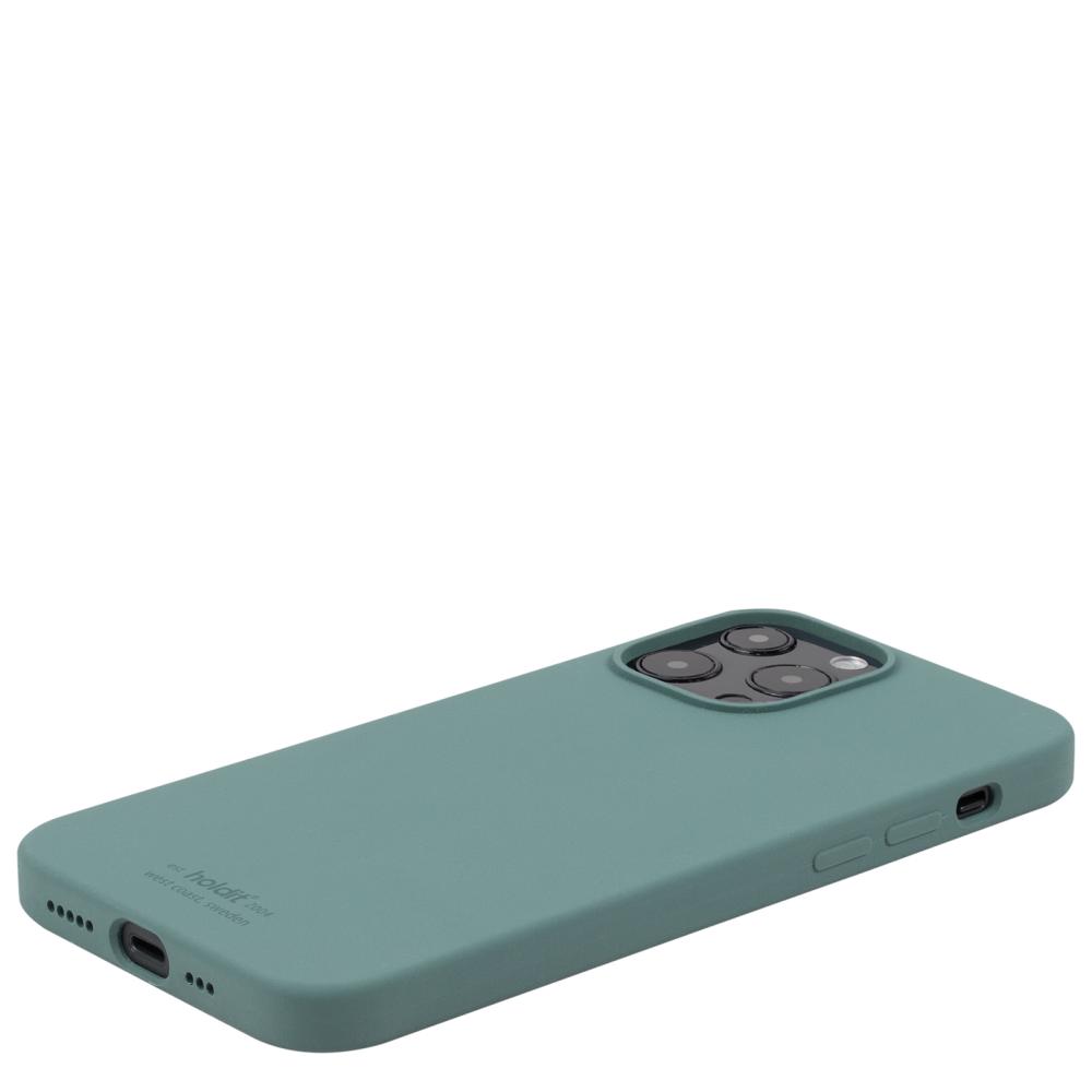 holdit iPhone 13 Pro Max - Mobilskal Silikon - Moss Green