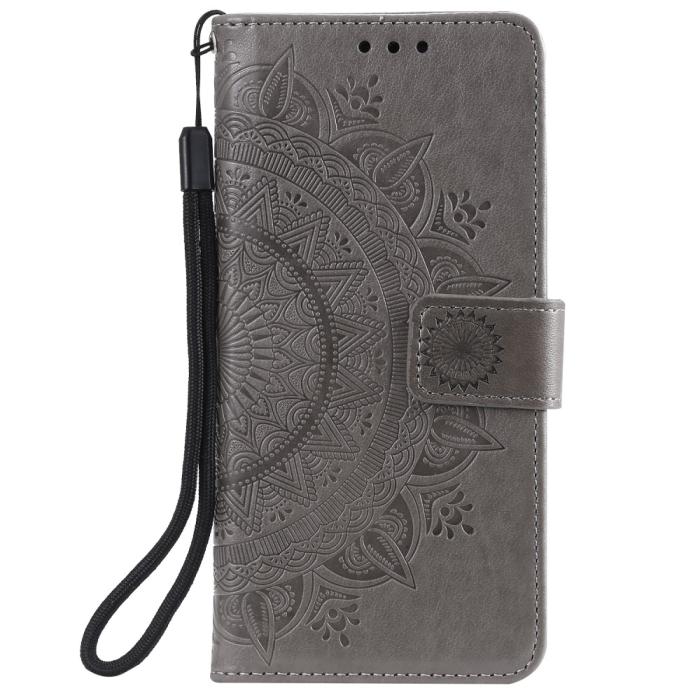 Bild 2, Huawei P40 - Mandala Plånboksfodral - Grå