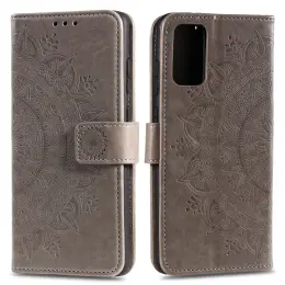 Huawei P40 - Mandala Plånboksfodral - Grå