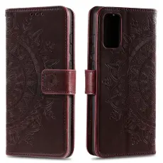 Huawei P40 - Mandala Pl&aring;nboksfodral - M&ouml;rk Brun