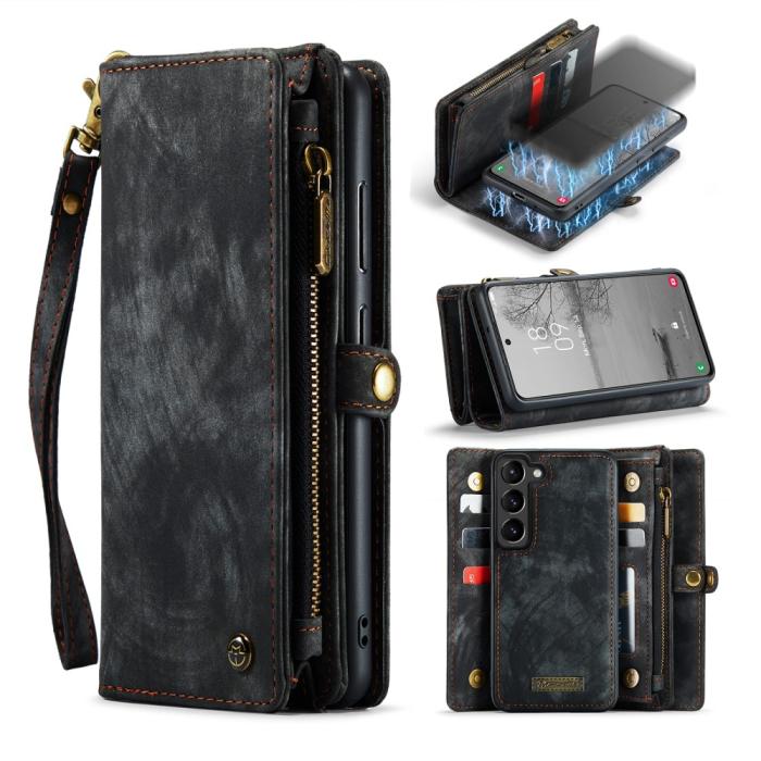 Bild 1, CASEME Galaxy S23 Fodral/Skal Magnet 2in1 Multifunktionell Svart