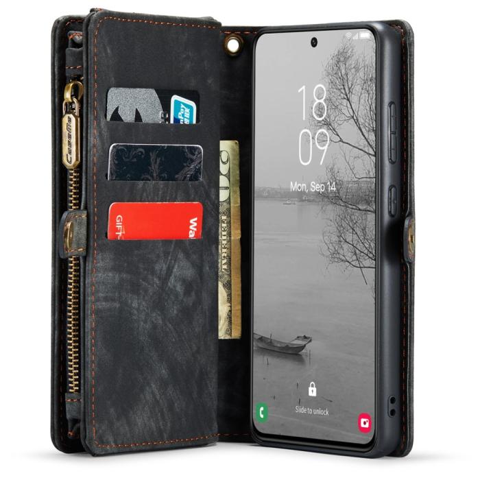 Bild 2, CASEME Galaxy S23 Fodral/Skal Magnet 2in1 Multifunktionell Svart