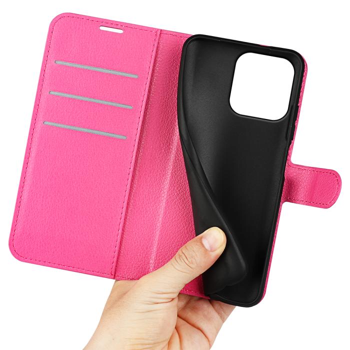 Bild 4, Motorola Moto G56 5G Fodral Litchi Läder Rosa