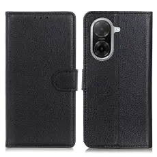 Xiaomi Redmi A5 Fodral Litchi L&auml;der Svart