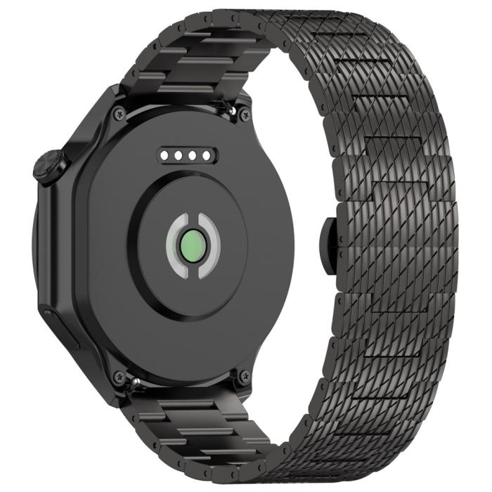 Bild 1, Klockarmband 22 mm Rostfritt Stål Svart