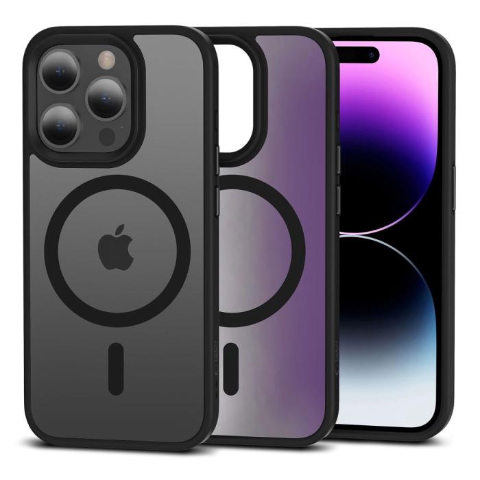 Bild 1, Tech-Protect iPhone 15 Pro MagSafe MagMat Matt Svart