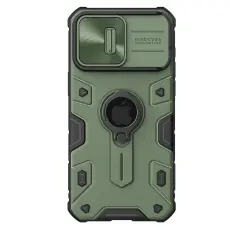 NILLKIN iPhone 15 Pro Max Skal CamShield Armor Ring Gr&ouml;n