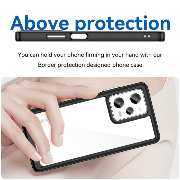 Bild 3, Xiaomi Redmi Note 12 Pro 5G Skal Hybrid Bumper Svart