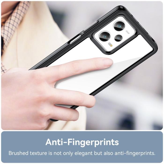 Bild 4, Xiaomi Redmi Note 12 Pro 5G Skal Hybrid Bumper Svart