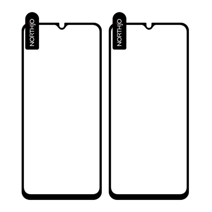 Bild 2, NORTHJO Galaxy A14 4G/5G 2-PACK Skärmskydd Heltäckande
