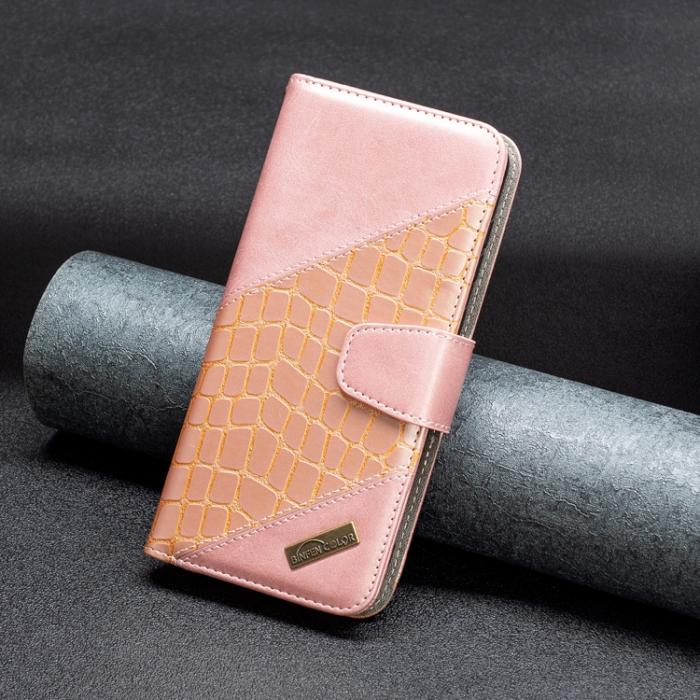 Bild 6, Samsung Galaxy A33 5G Fodral Krokodil Textur Roséguld
