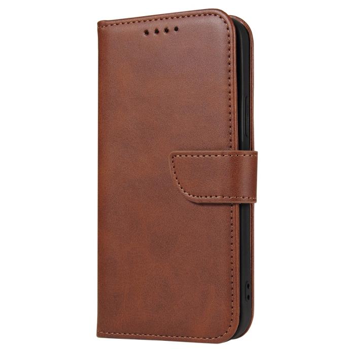 Bild 2, iPhone 13 Pro Max Plånboksfodral Läder Brun