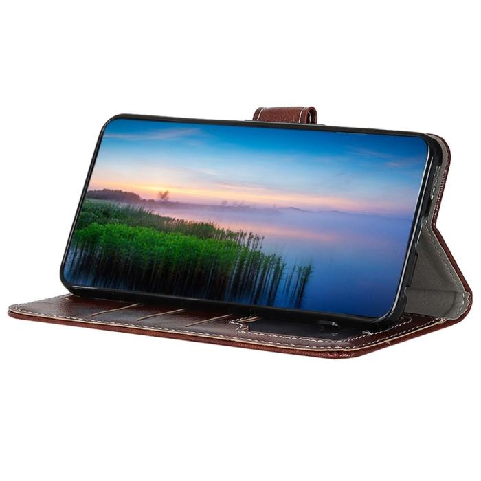 Bild 3, OnePlus Nord 2T 5G Fodral Crazy Horse Läder Brun