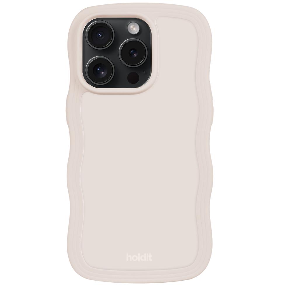 holdit iPhone 14 Pro Max Skal Wavy Light Beige