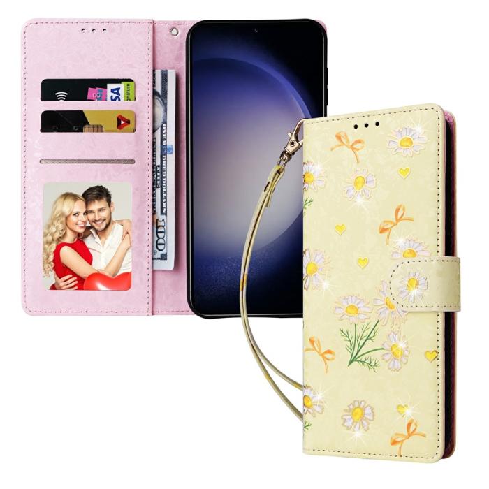Bild 5, Samsung Galaxy S26 Plus Fodral RFID Läder Yellow Daisy