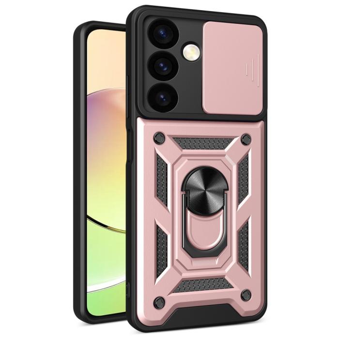 Bild 1, Samsung Galaxy S24 Plus Skal CamShield Hybrid Ring Roséguld